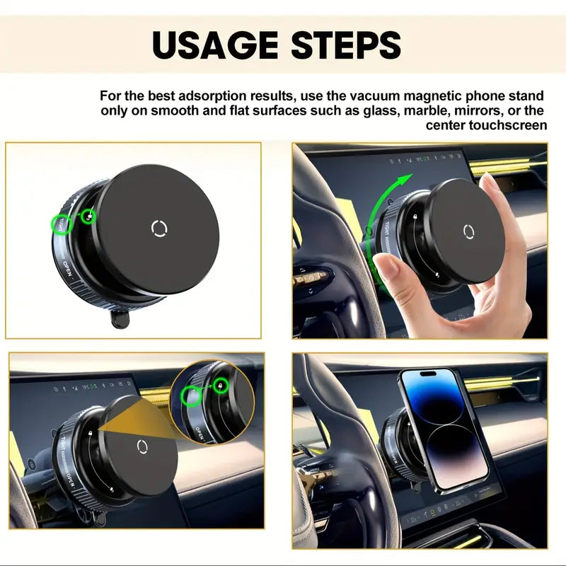 Vacuum Magnetic Phone Holder Stand