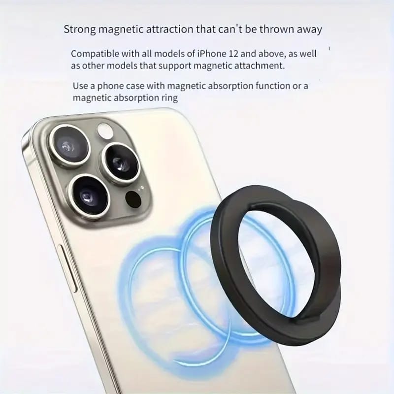 Adjustable Magnetic Silicone Ring Grip Phone Holder