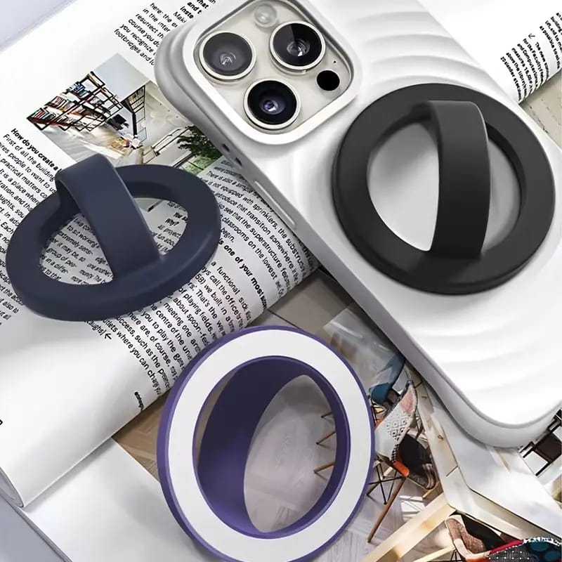Adjustable Magnetic Silicone Ring Grip Phone Holder
