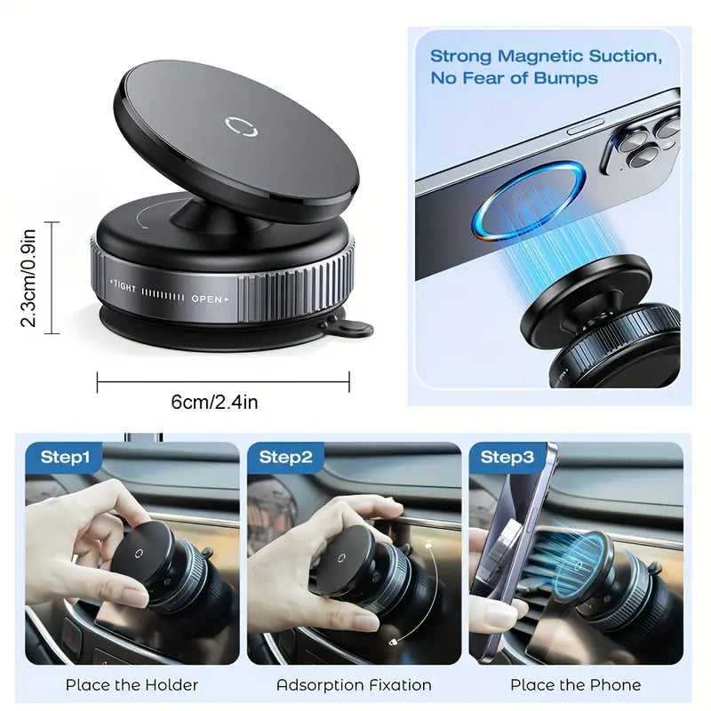 Vacuum Magnetic Phone Holder Stand