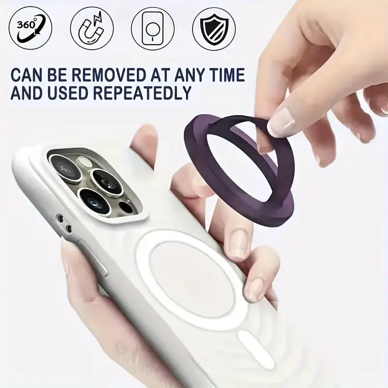 Adjustable Magnetic Silicone Ring Grip Phone Holder